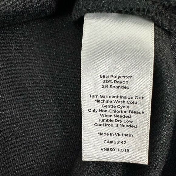 Talbots Twist Back Black Pullover Size Small - Picture 9 of 9